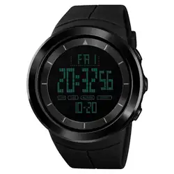 2018 Новая мода Спорт на открытом воздухе Дата Дисплей Подсветка электронный светодио дный цифровой Для мужчин наручные часы военные часы