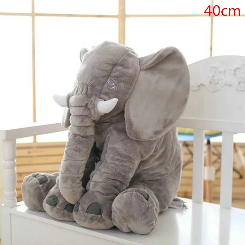 Miaoowa 1 шт. 40/60 см детские мягкие, слон Playmate успокоительная кукла ребенок аппетитные игрушки слон Подушка Плюшевые игрушки для детей, подарок - Цвет: 40cm gray