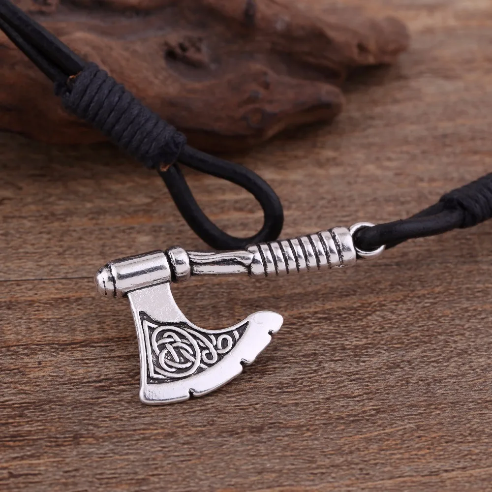 Мужской ювелирный браслет my shape Hammer из кожи Викинг|bracelet men|mens leather accessoriesviking bracelet |