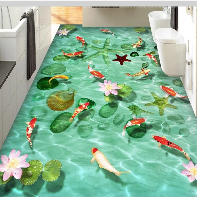 beibehang Custom 3D floor stickers Self adhesive floor paste Stone