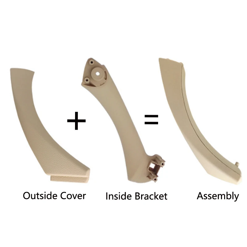 1 комплект салона дверные ручки для BMW E90 E91 3 серии 316 318 320 325 328 2005-2012 внутренняя двери Панель Ручка Серый/бежевый/черный