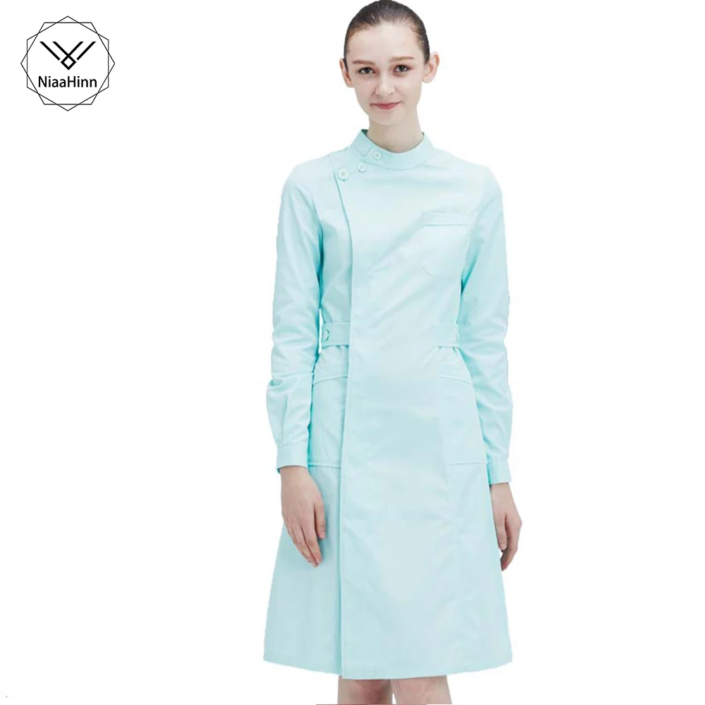 

New Ladies Medical Robe Medical Lab Coat Hospital Doctor Slim Multicolour Nurse Uniform medical gown Overalls uniforms women
