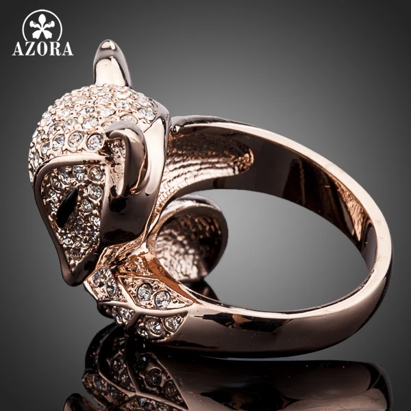 Новое модное кольцо AZORA цвета розового золота с Стразы My Fox Beauty TR0098|gold color|rose goldring