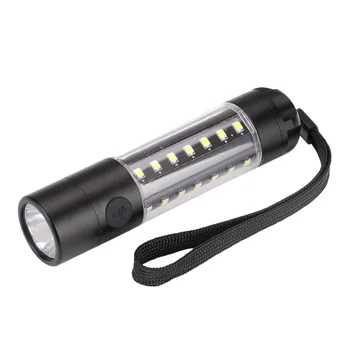 

6 Modes Rechargeable LED Flashlight Outdoor Portable T6+28*COB LED Handy Pocket Flashlight Torch Light Lamp For Sporting Camping