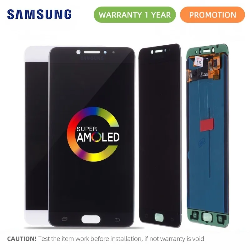 

5.7" Original AMOLED LCD For Samsung Galaxy C7 Pro Display Touch Screen Digitizer Assembly Replacement C7010 LCD Display