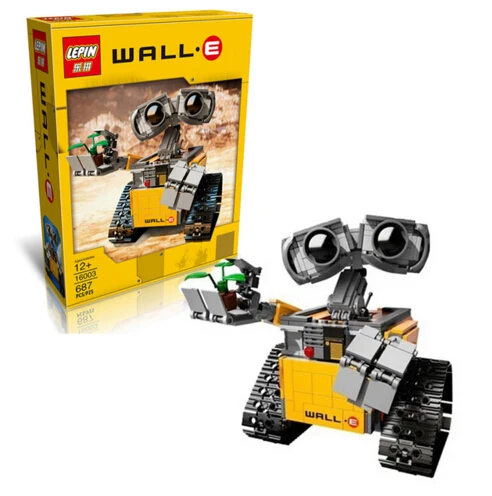Promotion New font b Lepin b font 16003 687pcs Idea lovable robot WALL E Building Blocks
