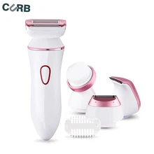 

CURB Lady Electric Epilator face with Wash Brush Cleaning Hair Remover Instrument Machine Multifunctional Ladies Beauty Suit