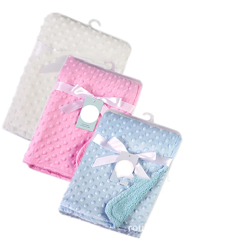 6 Colors Autumn Winter Plus Velvet Warm Children Doublelayer Blanket