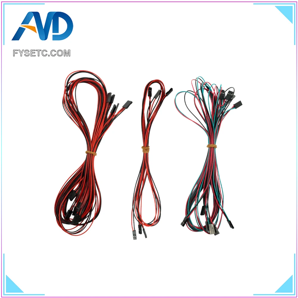 3D طابعة 1 وحدة/14 قطع الأسلاك كاملة الكابلات ل 3D طابعة RAMPS 1.4 Endstops الثرمستورات موتور