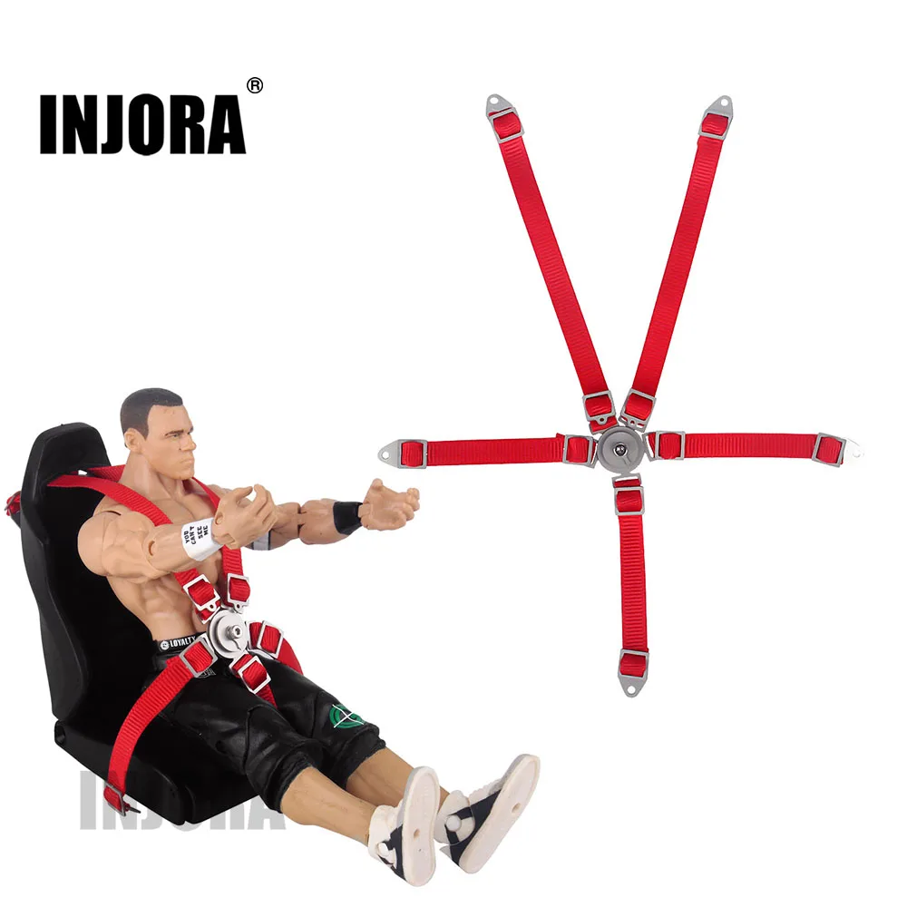 INJORA 2 шт. фигурка водителя ремень безопасности для 1:10 RC Rock Crawler Traxxas TRX4 Axial SCX10 90046 RR10