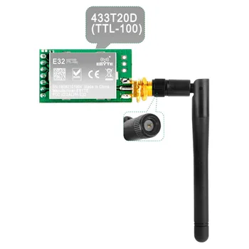 

SX1278/SX1276 LoRa Radio Wireless 433/868/915Mhz UART Serial Module LoRaWAN Transmitter Receiver + 3dBi SMA Antenna for Arduino