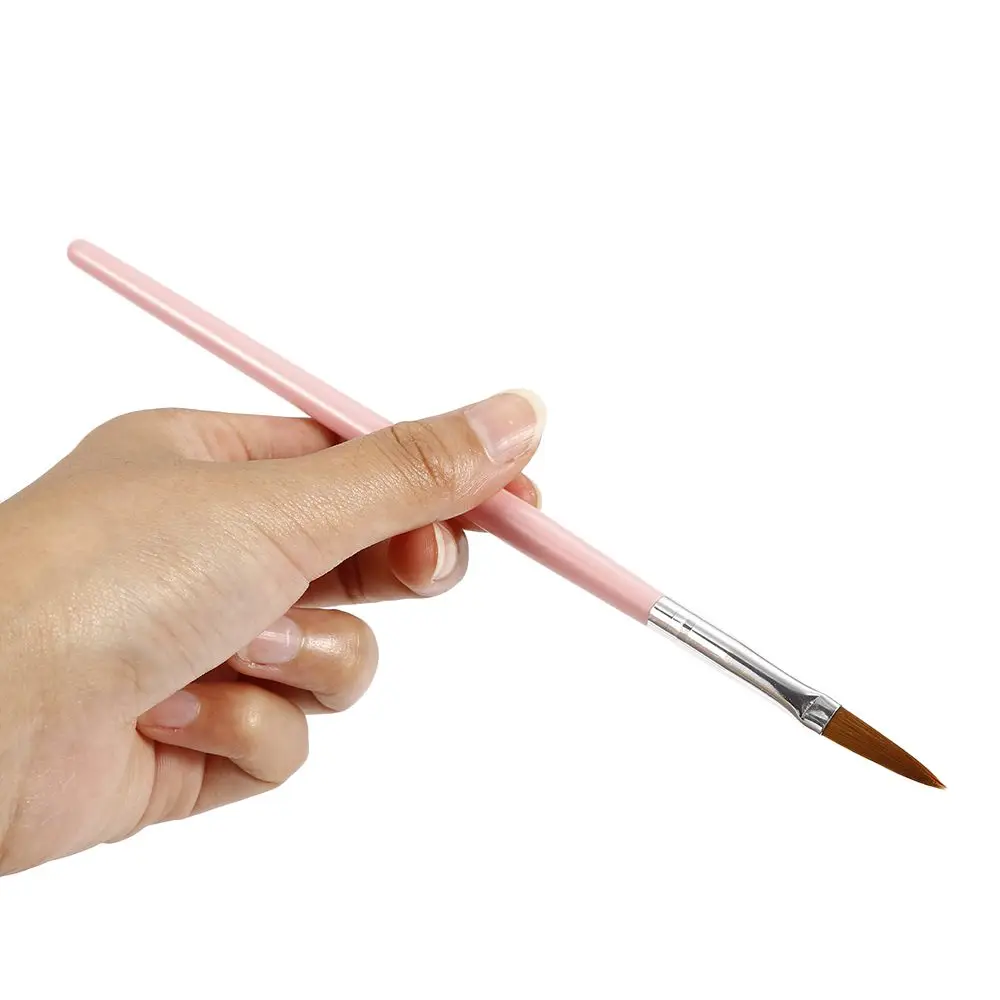 Elecool 1 шт. деревянная ручка для ногтей кисть один рисунок Ручка кисти для УФ-геля Полировка Кисть-инструмент для маникюра краска для красоты ногтей