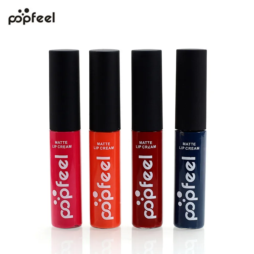 

Soft Matte Lip Cream Makeup Lip Gloss Waterproof Velvet Liquid Lipstick Lips Make up Cosmetics Long-lasting Silky Lipgloss Tint