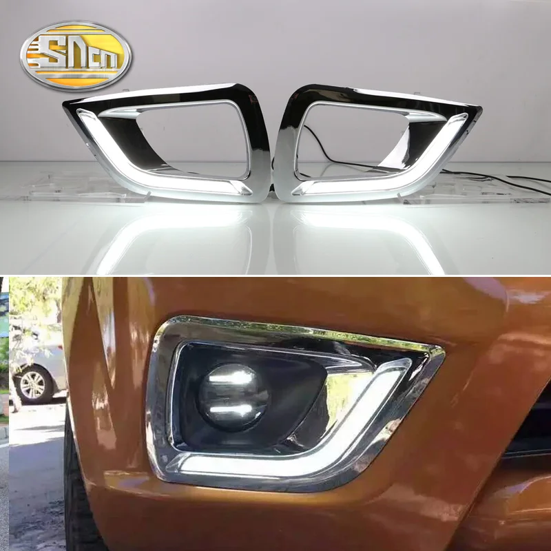 

For Nissan NP300 Navara 2015 2016 2017 2018 Daytime Running Light LED DRL fog lamp Driving Lights 12V Relay Waterpfoor