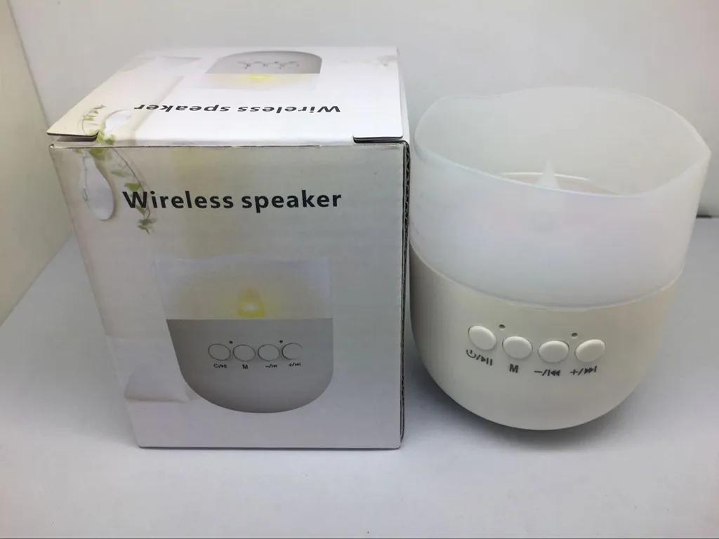 Мини Bluetooth динамик беспроводной портативный динамик s с свечей светильник Handsfree TF для душа Ванная комната автомобильный сабвуфер Портативный