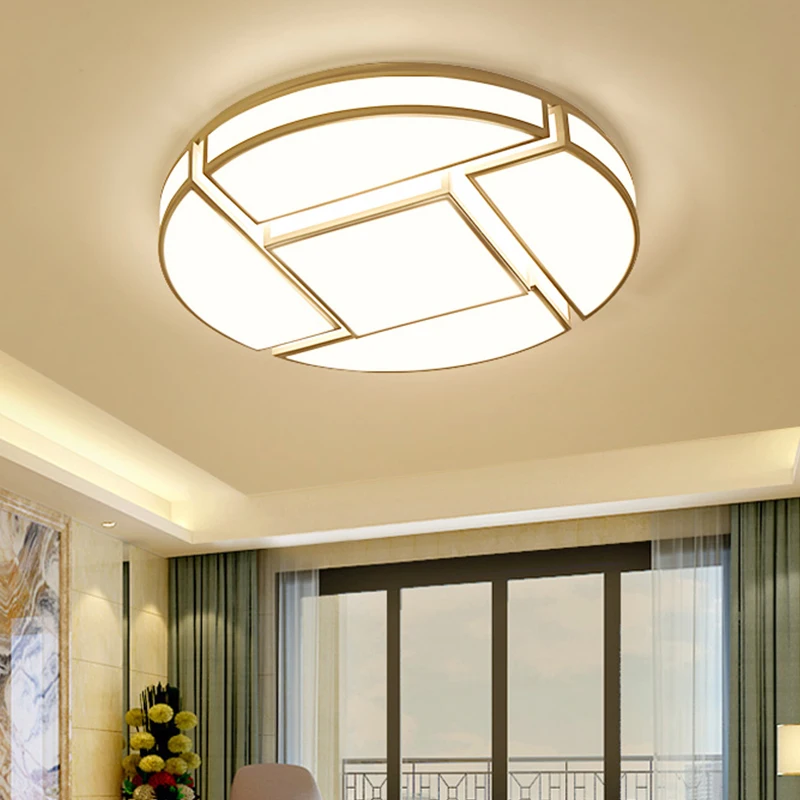 

white led ceiling lamp living room round modern atmosphere bedroom light Chinese style hall restaur ceiling light za9155320