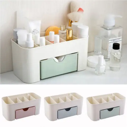 Makeup Box Organizer Jewelry Necklace Nail Polish Earring Plastic Storage Box Home Desktop Organizer For Cosmetics