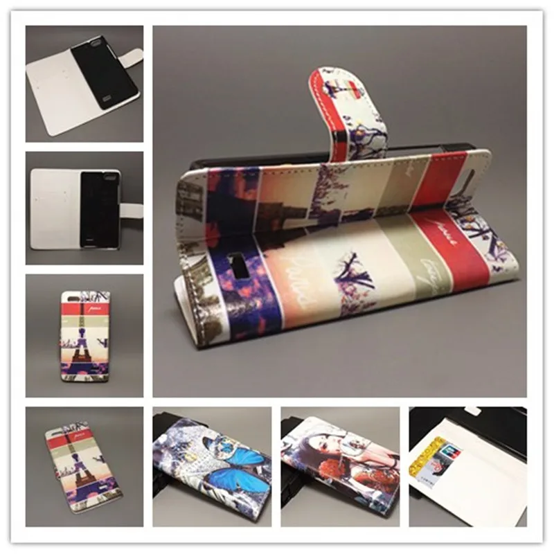 New Butterfly Flower Flag Designer Wallet Flip Stand Book Cover Case For Huawei honor 4C/ C8818 freeshipping | Мобильные телефоны и