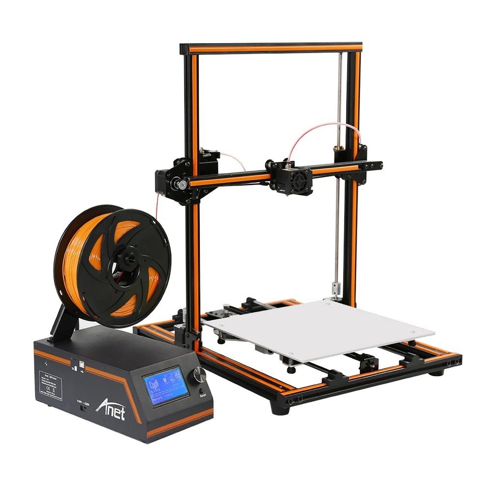 

Anet E10 E12 3D Printer High precision Desktop 3D Printer Kits Reprap DIY Kit Set Off-line Printing Large Size with Filament