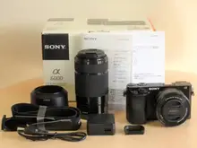 Sony ILCE 6000 A6000Y A6000 24 3 MP Digital Camera Body 16 50mm 55 210mm Lens