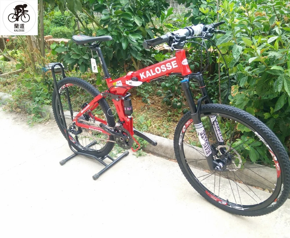 Best Kalosse  Full suspension frame 26inch  mountain  bicycle man& woman bike   30 speed   Hydraulic   brakes 6