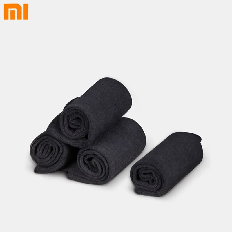 4 пар/компл. Xiaomi 365 одежда на весну и лето, тонкие дышащие мягкие джентльменские носки черного цвета