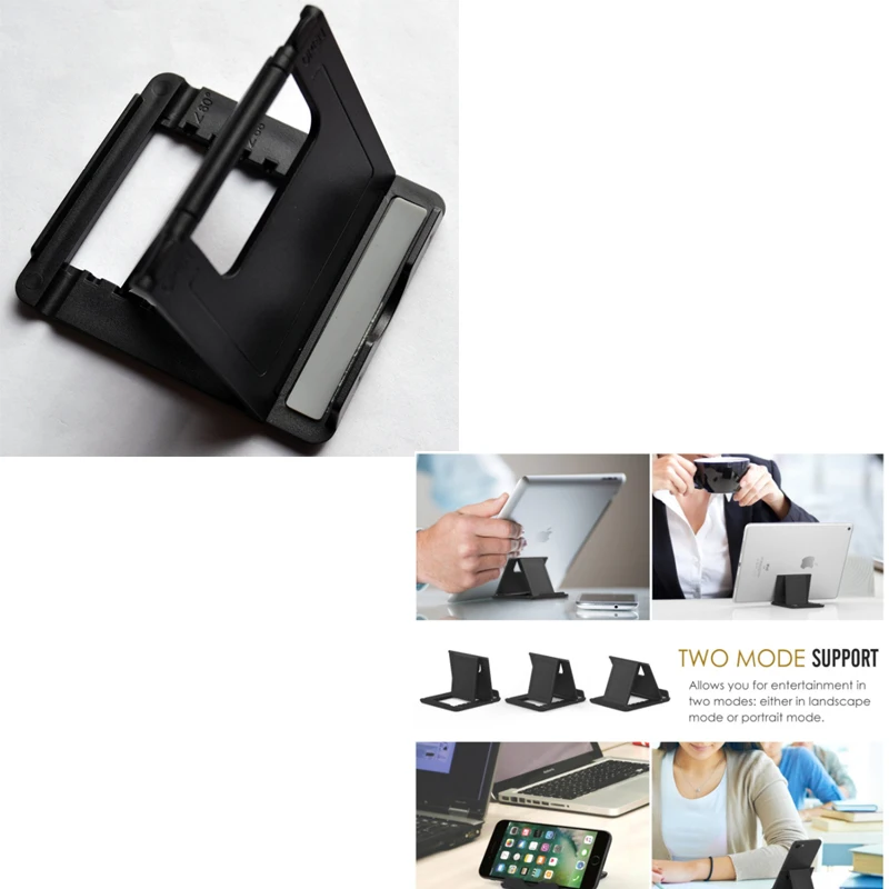 

ULIFART Universal Mount Stand Foldable Multi-angle Desktop Holder For Smartphone Tablet iPhone 8 iPad iPod Tablet Holder