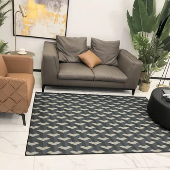 

2018 Checkered Geometric Anti-Slip Rug Playing Mat Polyester Quilting Multifunctional Thick Carpet Protective Cover Bedroom