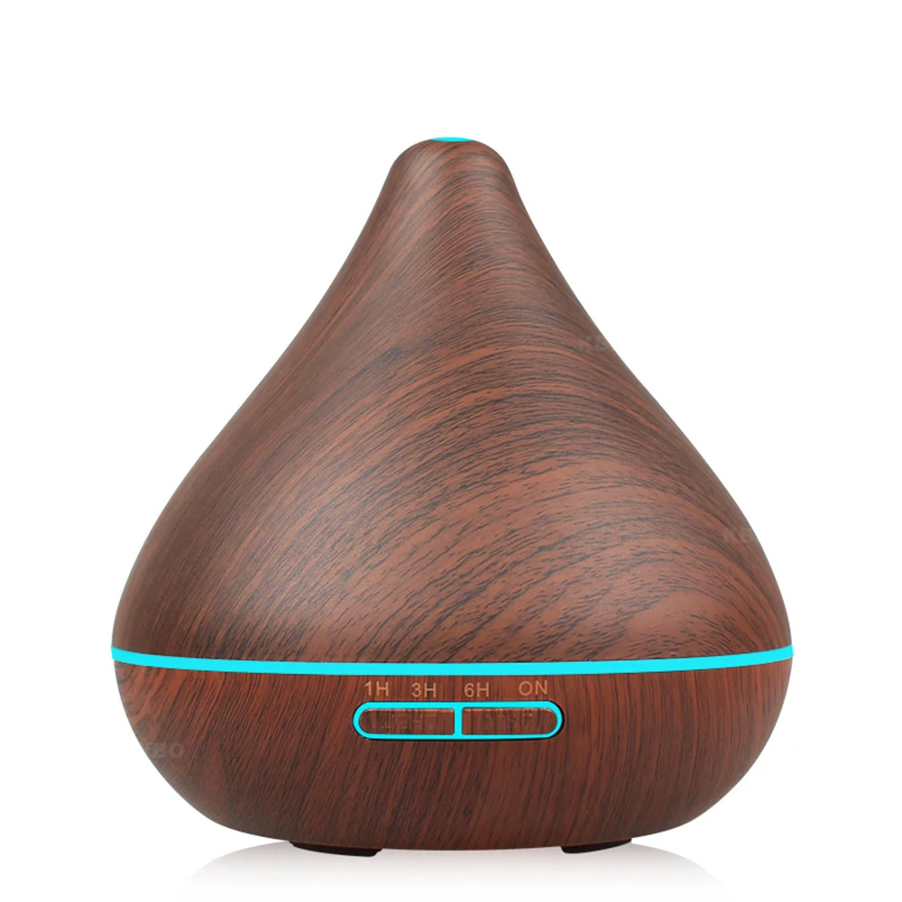 

Air Humidifier Essential Oil Diffuser Aroma Lamp Aromatherapy Electric Aroma Diffuser Mist Maker for Home-Wood 300ml