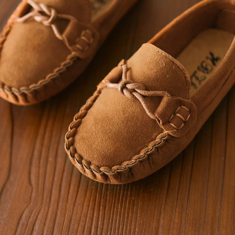 JGSHOWKITO Hot Fashion Kids Shoes For Boys Girls Children Leather Shoes Classical All-match Loafers Baby Toddler Boat Shoes Flat girls shoes
