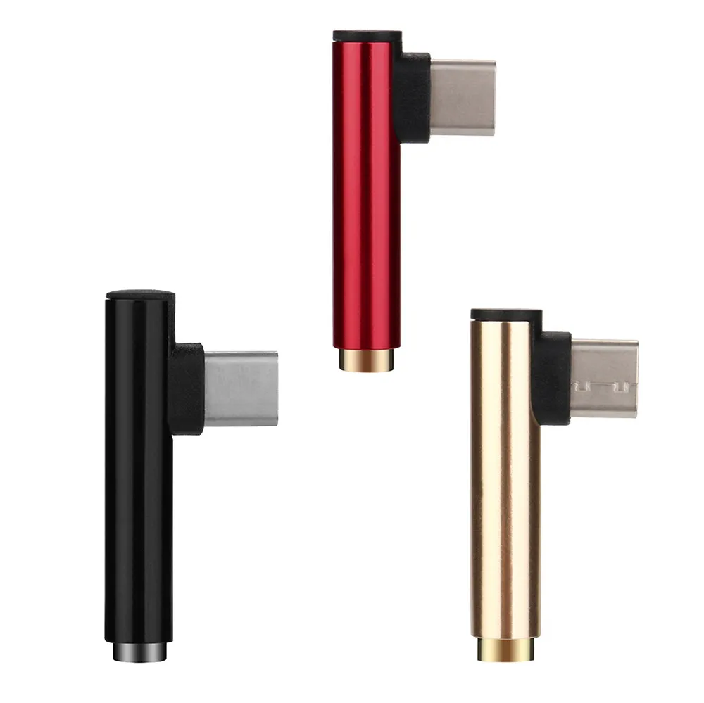 

2-in-1 Multifunctional Type C Adapter Charge and Headphone 2 in 1 Type-C to 3.5mm Head Aux Audio USB C Cable Droshipping