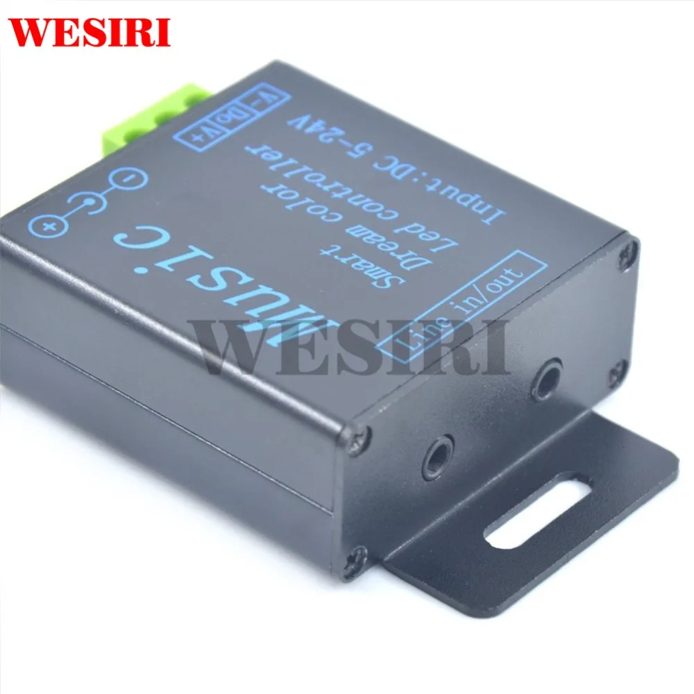 WESIRI WS2811 WS2812B музыкальный контроллер DC5 24V 250 пикселей смарт Мечта Цвет для