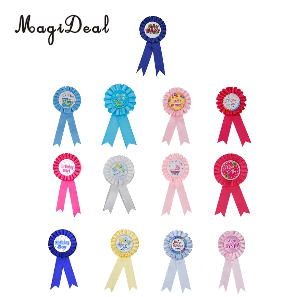 MagiDeal с днем рождения Это девочка/мальчик Mom to Be Baby Shower орденская лента значок