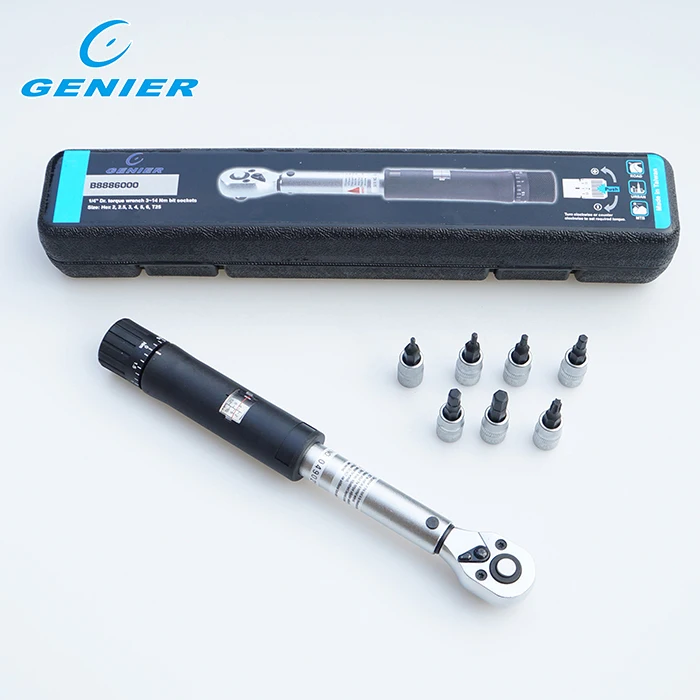 

Economical 1/4"DR Digital Torque Wrench 3-14Nm Bit Sockets B8886000 Bike Bicycle Cycling Tool GENIER GENIERAA