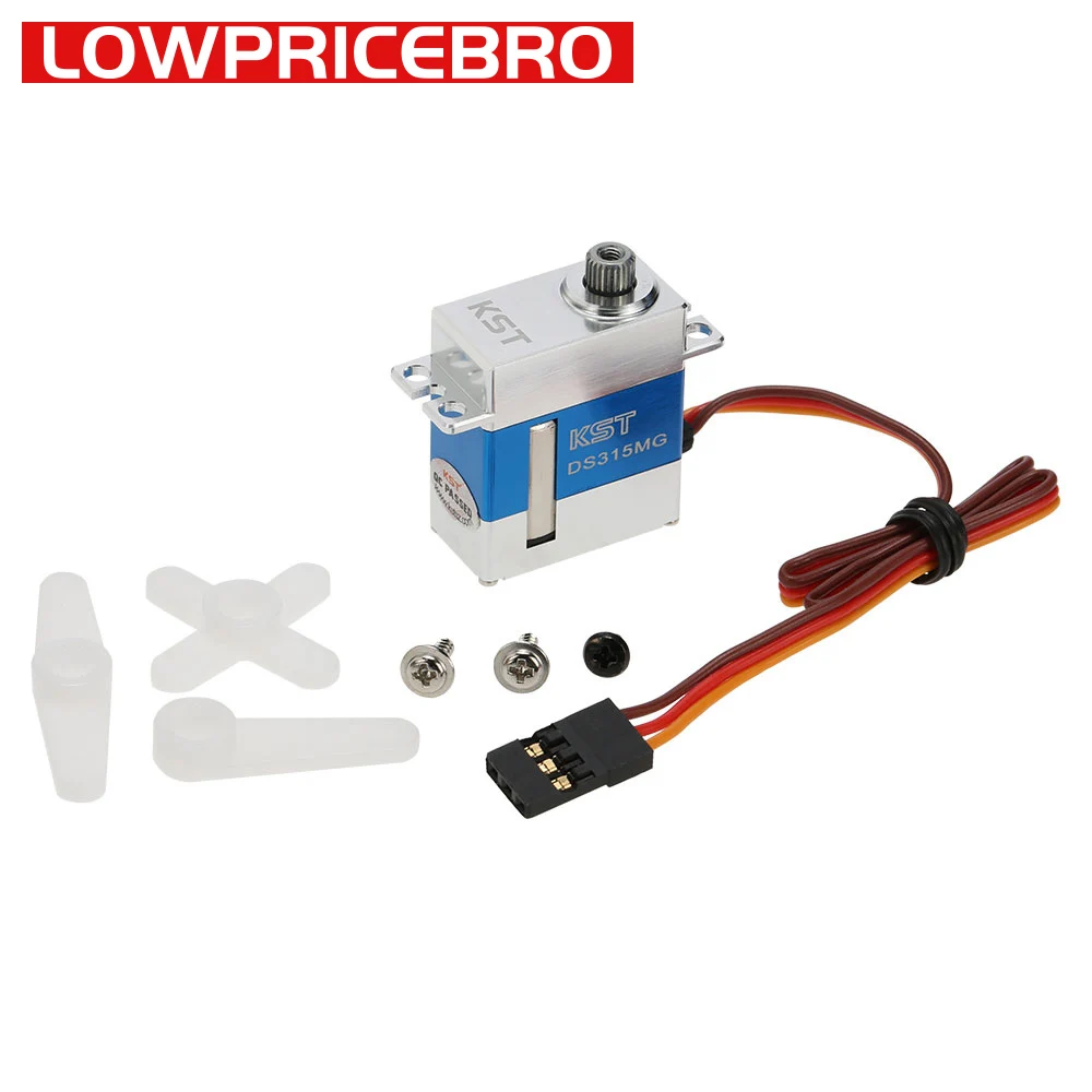 KST DS315MG 8.4V 4kg Metal Gear Mini Digital Servo Motor for Drone UAV Helicopter Airplane RC Models