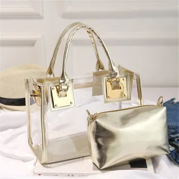 

Summer 2019 Handbag Transparent Women Hand Bags Lady Travel Beach Shoulder Crossbody Bag For Women Holiday