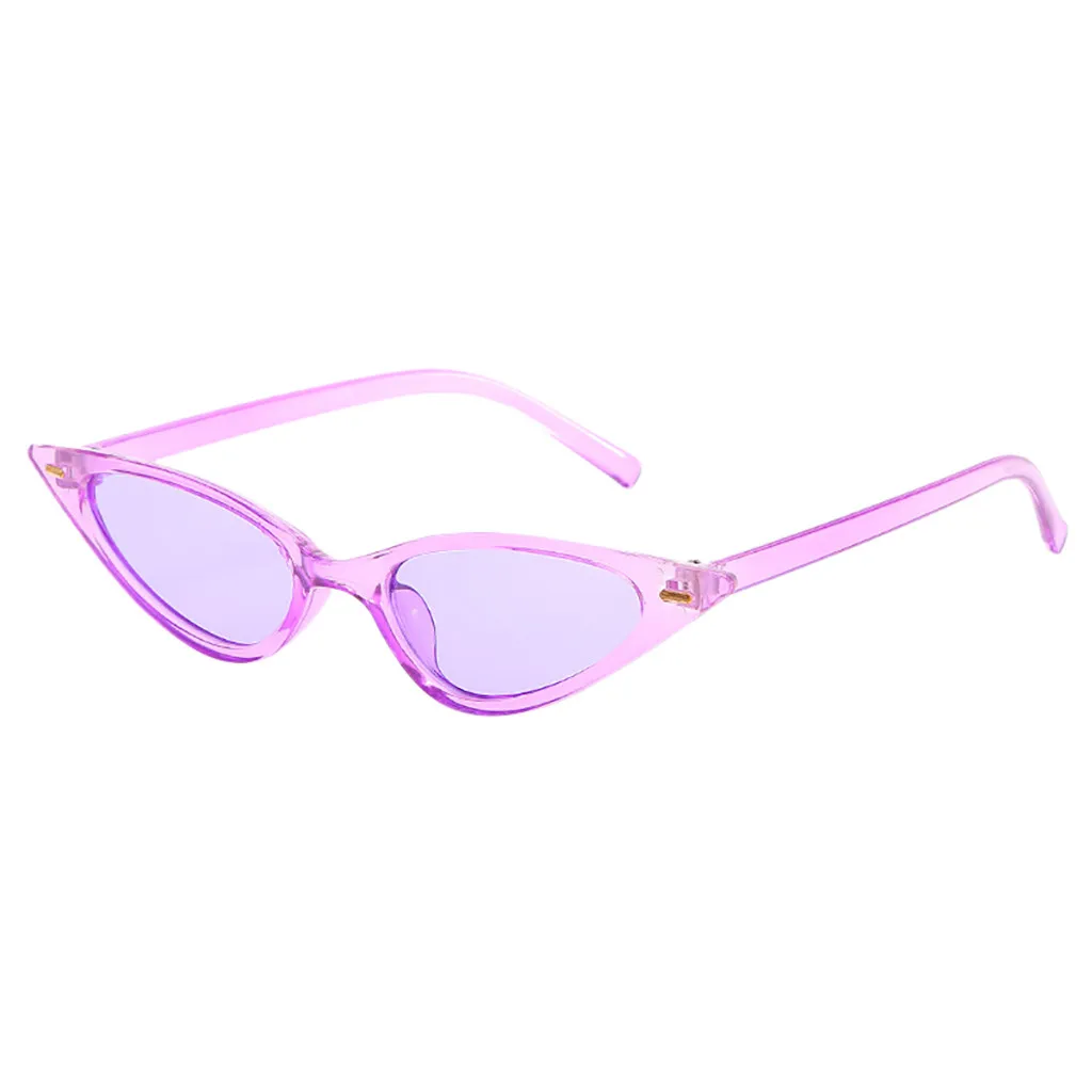 Модные очки для защиты глаз, плоские очки, унисекс, модная маленькая оправа, солнцезащитные очки, Ретро стиль, солнцезащитные очки «кошачий глаз» 45 - Цвет: A
