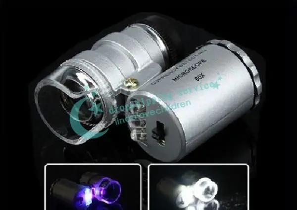 Mini 60X Jewelry Loupe jewelry tool Lighted Magnifier Microscope Hot Free Shipping | Инструменты