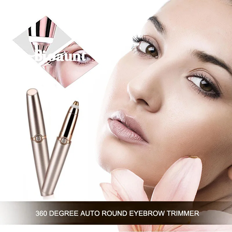 

BIOAUNT 1pc Electric Eyebrow Epilator Painless Eye Brow Trimmer Mini Facial Hair Shaver Razor for Women Wholesale & Dropshipping