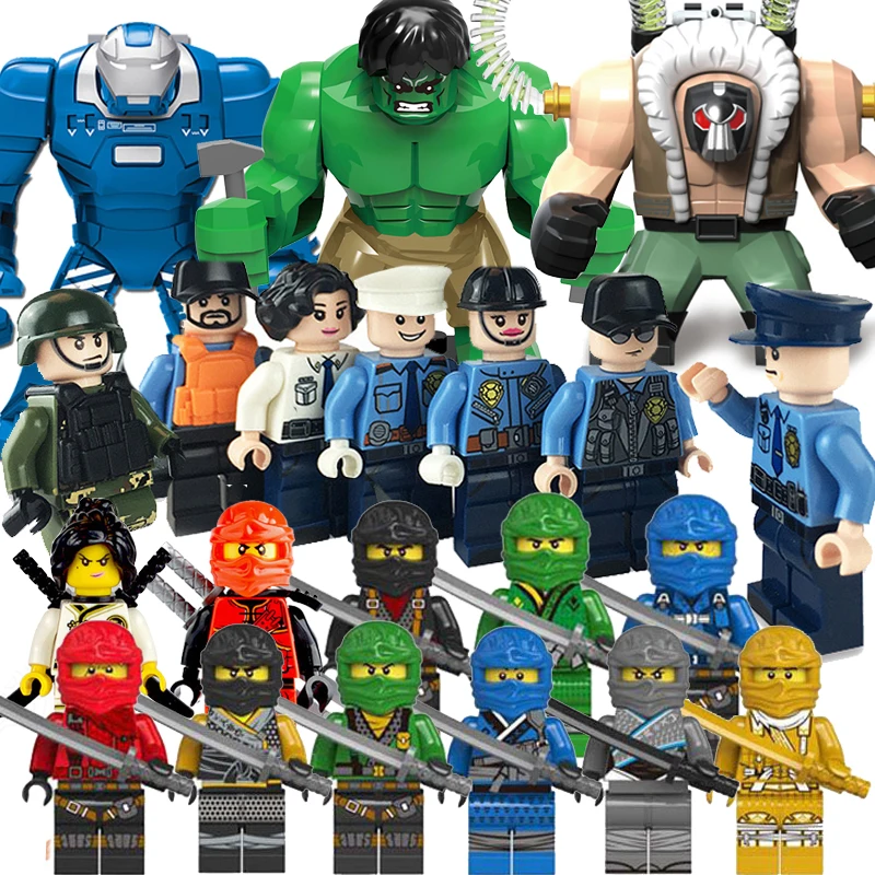

50pcs/lot Star Wars Ninja Legoings Figures Blocks Toys Action figure Diy Building Brick Designer Toy For Children Kids Gifts