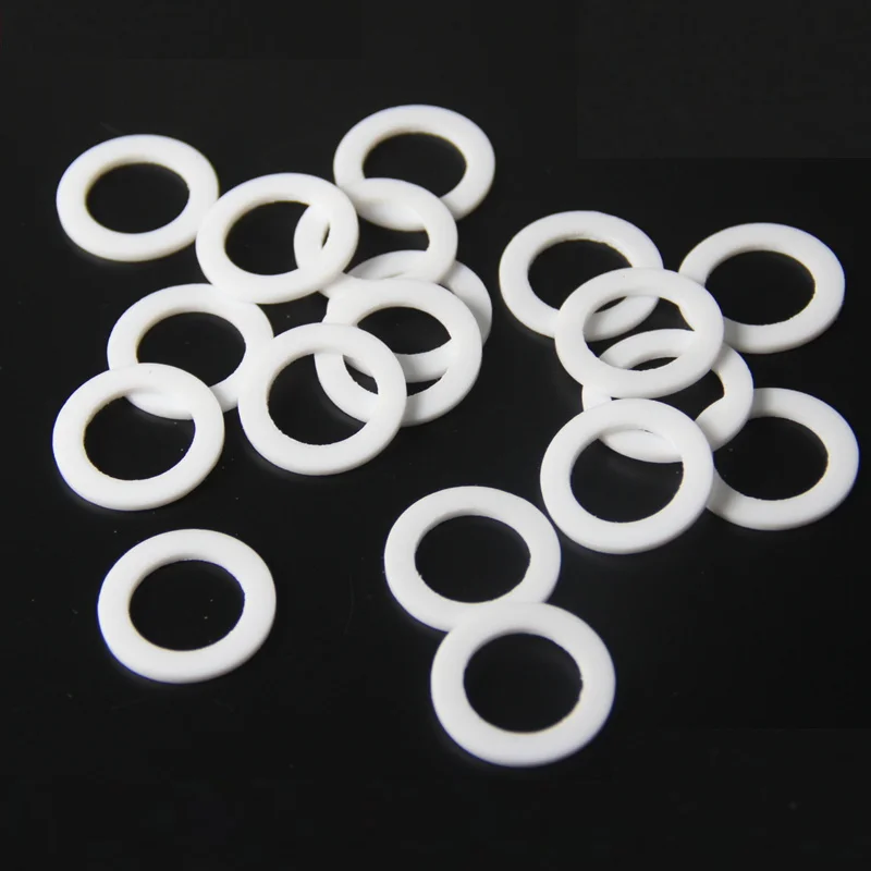 Buy Custom Made 20x Flat PTFE Teflon Washer Insulation