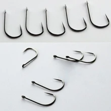 YINGTOUMAN 300 шт./лот 5H Высокоуглеродистая сталь без колючей рыбы оптом крючок 0,1#-5# проникновения в супер сильной резкости