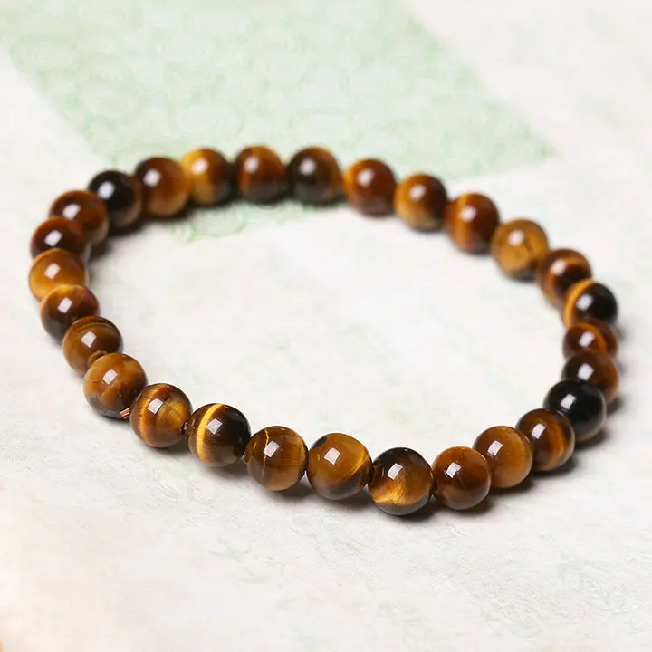Fashion 5A Natural Tiger's eye Stone Bracelets & Bangle for Women and Men Bracelets Gift Beads Bracelets Accessories Wholesale