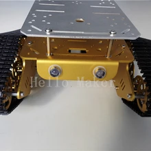 Hello Maker T350 сплав DIY Танк шасси с двойной шасси пластины Robbot шасси