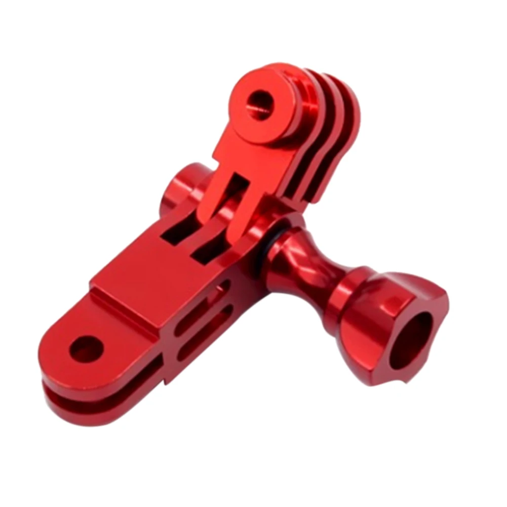 Mount Bracket Extension Solid Durable Three Way Detachable Aluminum Pivot Arm Easy Install Action Camera Adapter For Gopro Hero - Colour: Red