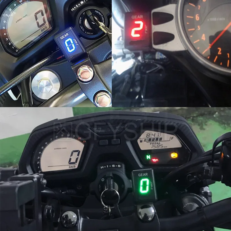 Для Yamaha FJR1300 ABS/Non ABS FZS600 FZS1000 Fazer Светодиодный индикатор для мотоцикла Электроника 1-6 уровень индикатор передач мото скорость цифровой измеритель