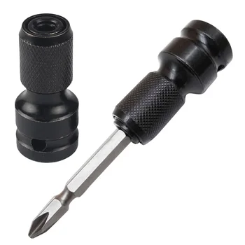 

1/2"Drive To 1/4"Hex Shank Converter Wrench Quick Release Chuck Screwdriver Bit Adapter
