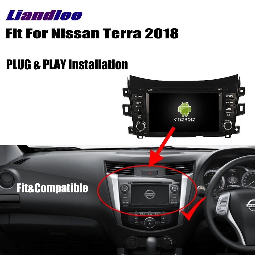 Top Liandlee For Nissan Terra 2018 Android Car Radio CD DVD Player GPS Navi Navigation Maps Camera OBD TV Screen Multimedia BT 2