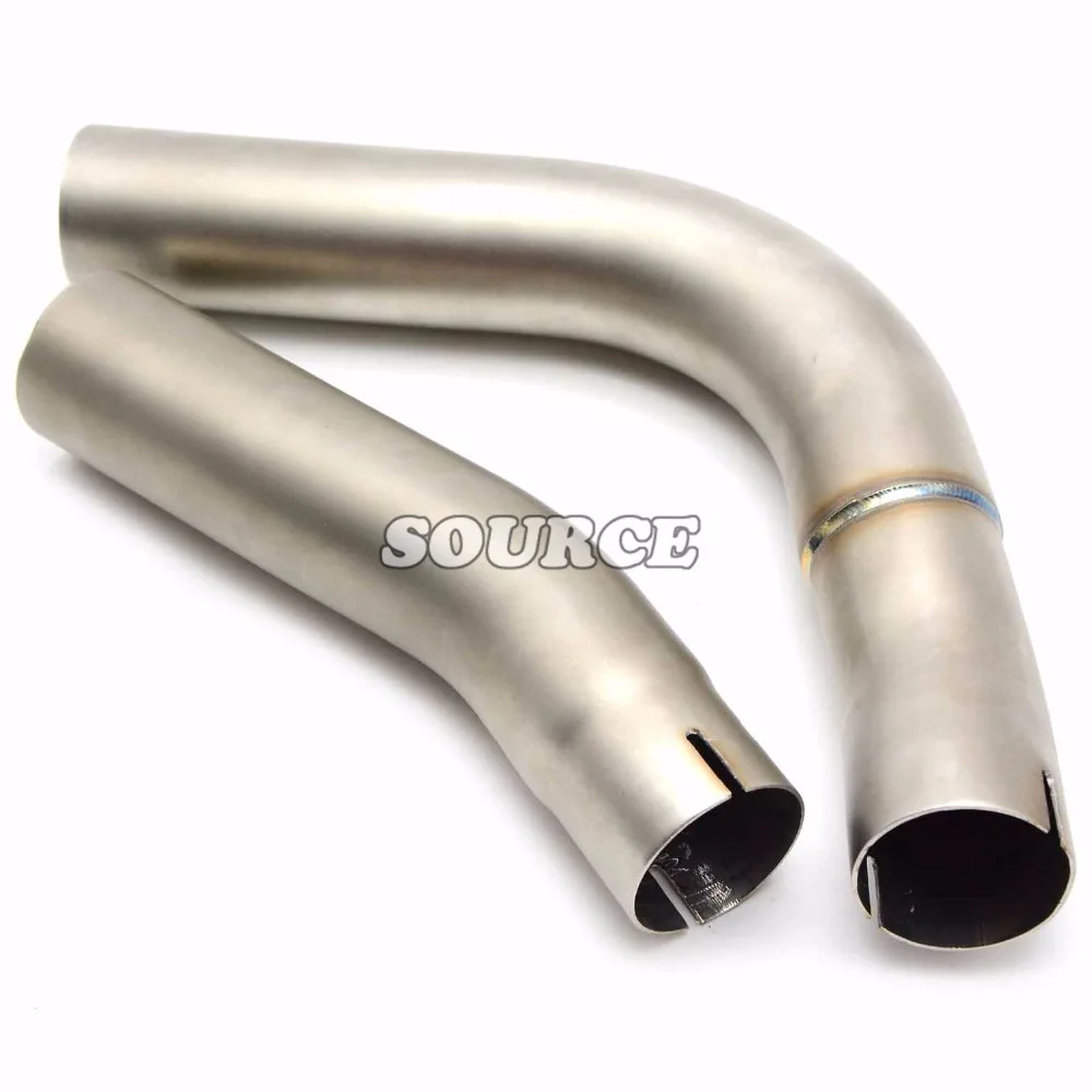 

Motorcycle mid exhaust pipe through-hole exhaust Exhaust Muffle for yamaha YZF R1 YZF-R1 yzfr1 2009 2010 2011 2012 2013 2014