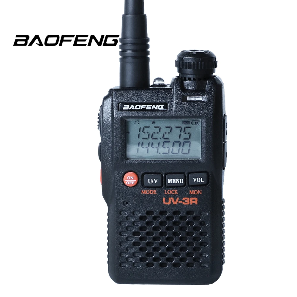 Двухканальные рации Baofeng UV 3R Dual Band Мини двухстороннее Радио Амадор UV3R 99ch УКВ FM VOX